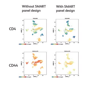 CD4 and CD44 detection is not compromised