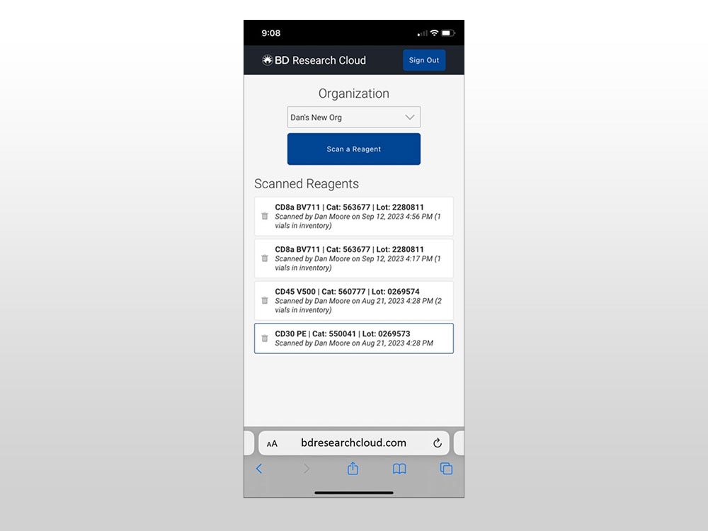 Manage your reagent inventory